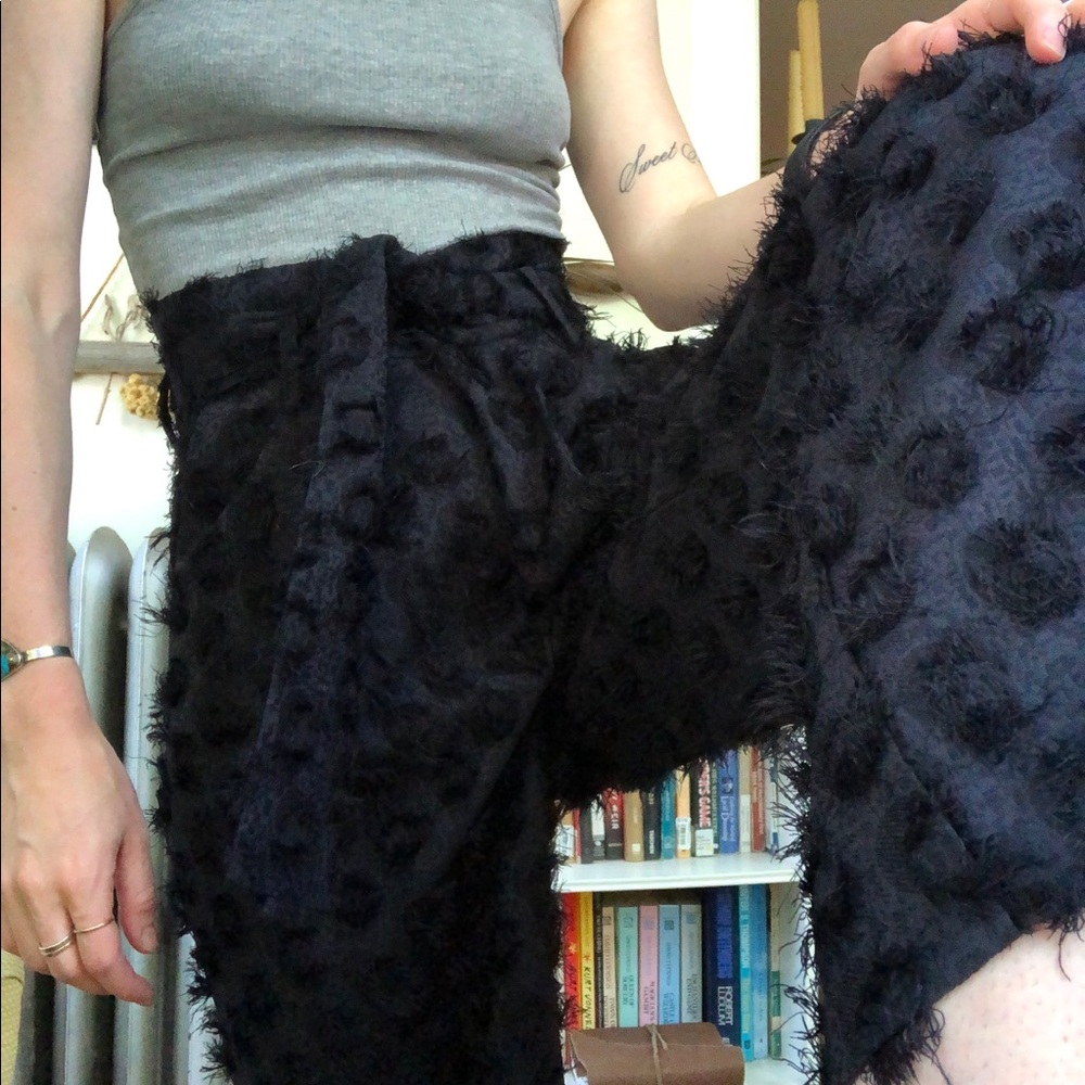 H&M fuzzy dotted pants US 4